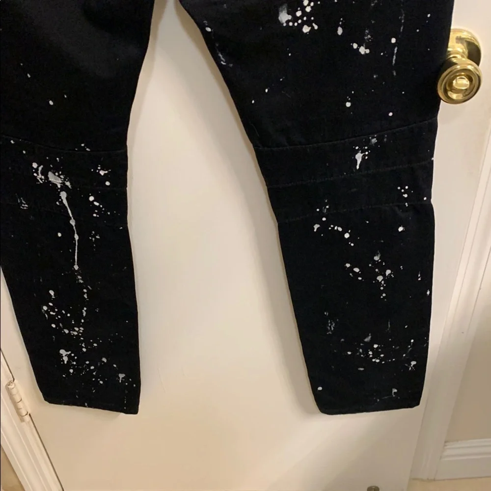Embellish Black Splatter Men's Pants in Sz 36